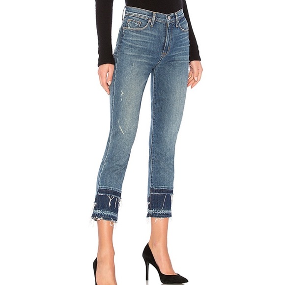 Hudson Jeans Denim - HUDSON high-rise Zoeey jean- straight cropped